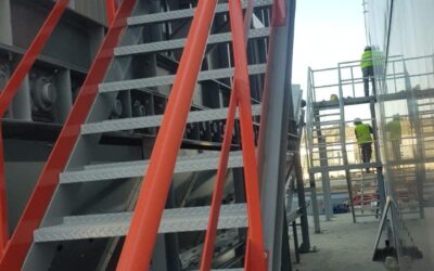 Escaleras en hierro galvanizado